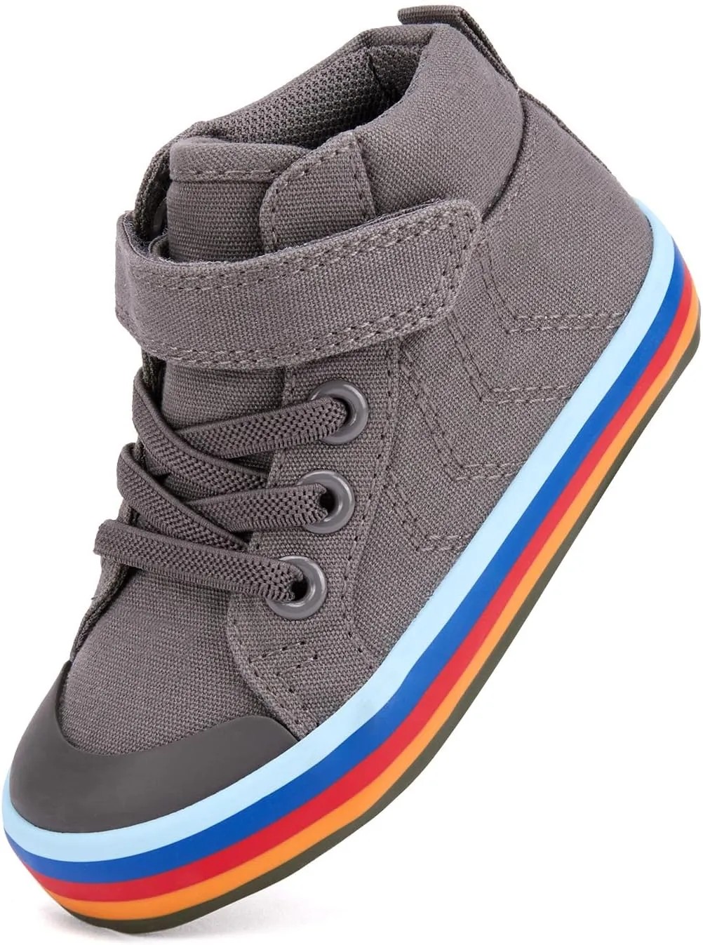 Toddler Boys Girls Walking Shoes High Top Tennis Canvas Sneakers(Infant/Toddler)