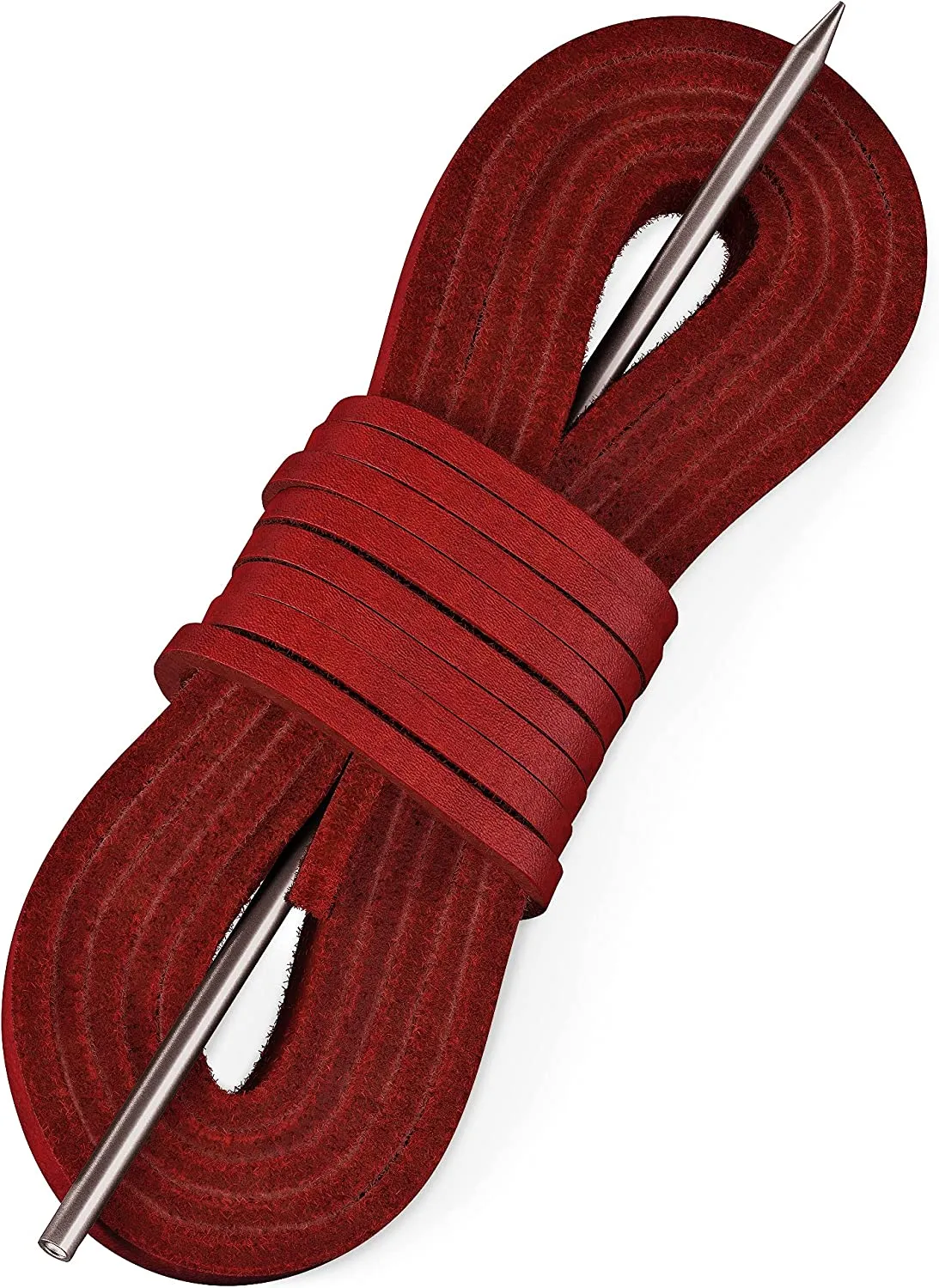 TOFL Leather Boat Shoe Lacing Kit | 45 inches Long | Includes 1 Needle And 2 Strips | 1 Pair