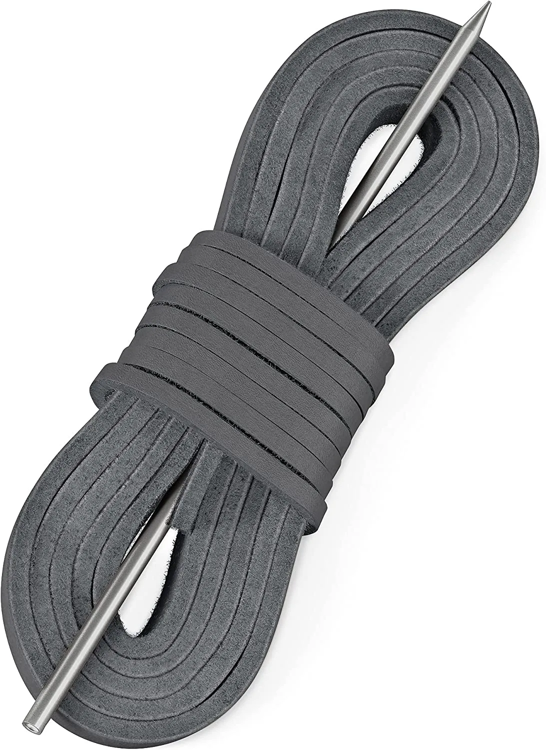 TOFL Leather Boat Shoe Lacing Kit | 45 inches Long | Includes 1 Needle And 2 Strips | 1 Pair