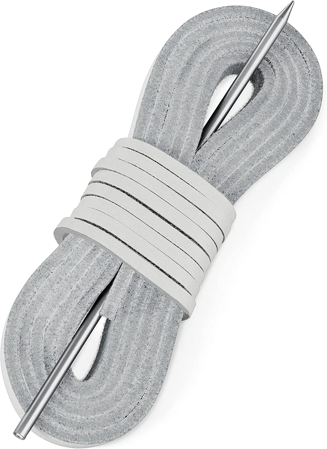 TOFL Leather Boat Shoe Lacing Kit | 45 inches Long | Includes 1 Needle And 2 Strips | 1 Pair