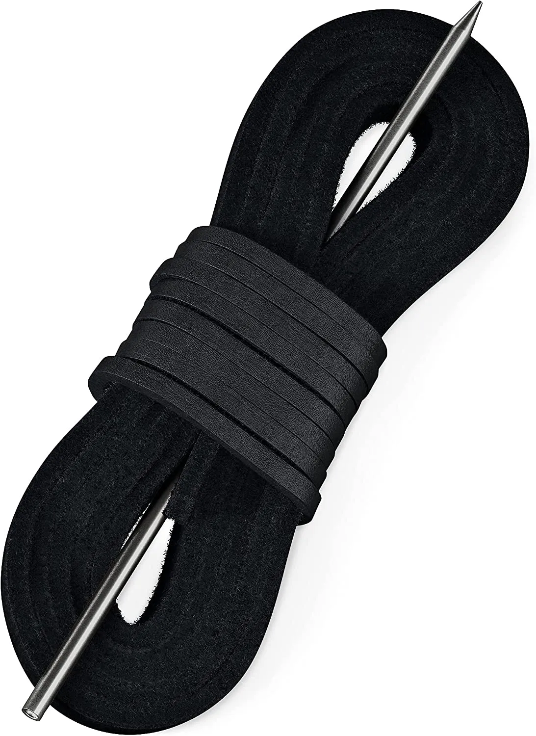 TOFL Leather Boat Shoe Lacing Kit | 45 inches Long | Includes 1 Needle And 2 Strips | 1 Pair