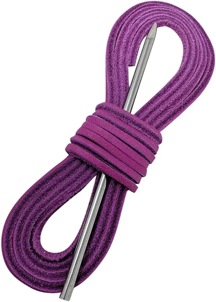 TOFL Leather Boat Shoe Lacing Kit | 45 inches Long | Includes 1 Needle And 2 Strips | 1 Pair
