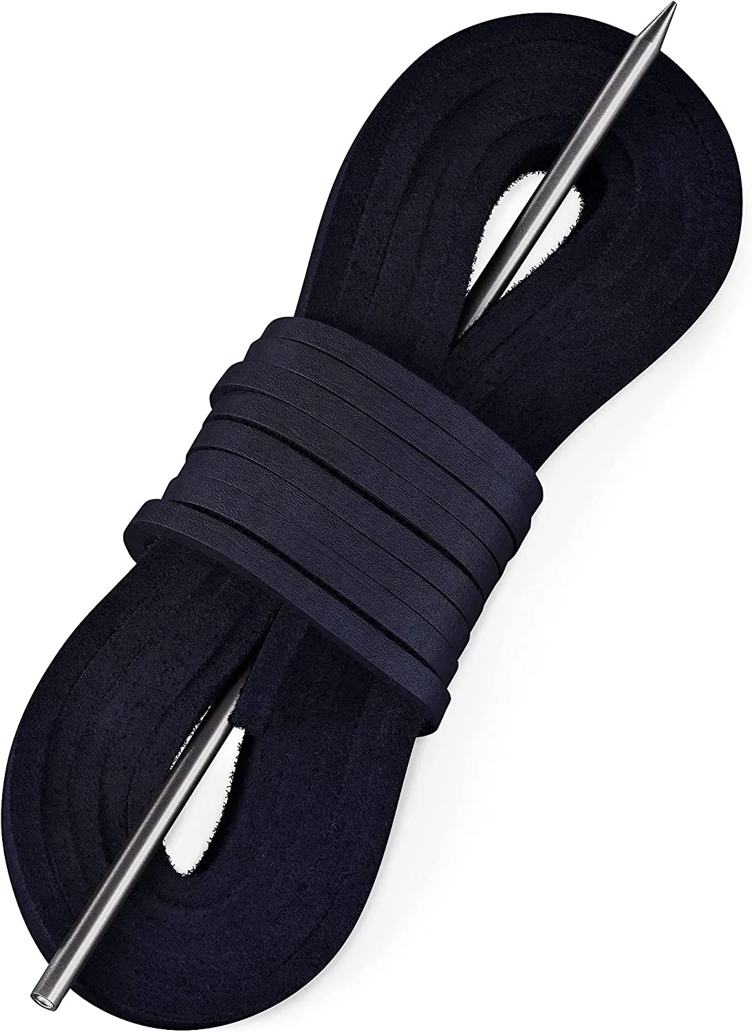 TOFL Leather Boat Shoe Lacing Kit | 45 inches Long | Includes 1 Needle And 2 Strips | 1 Pair
