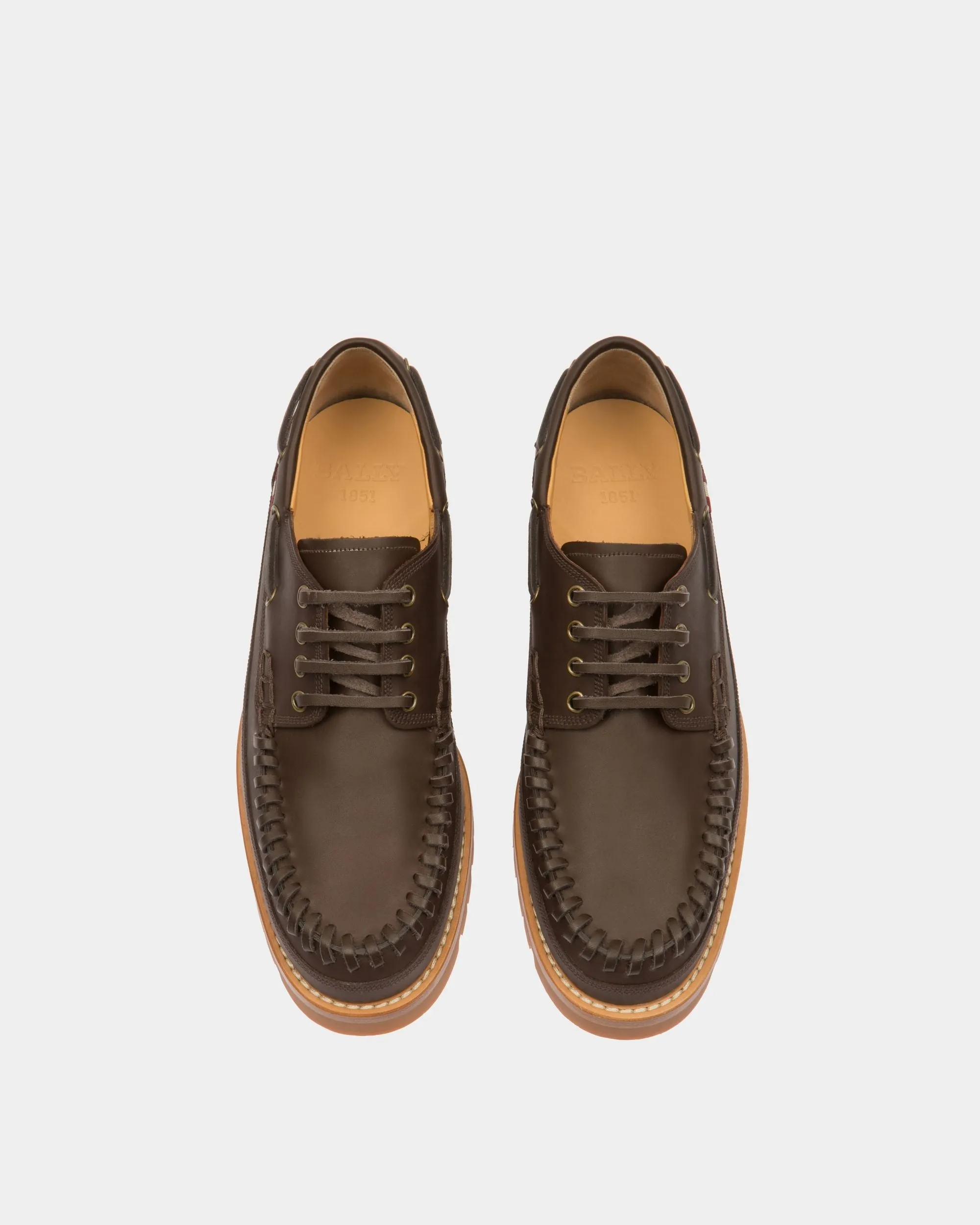 Tristan Leather Moccasin In Brown