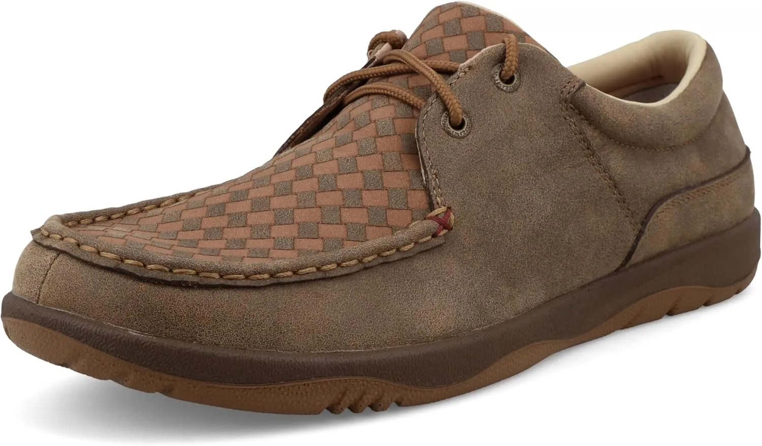 Twisted X Men's Boat Shoe, Moc Toe