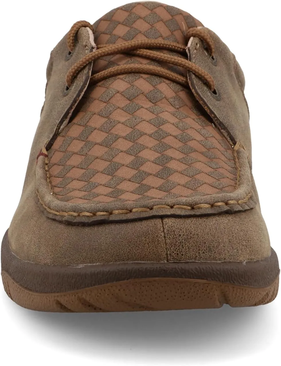 Twisted X Men's Boat Shoe, Moc Toe