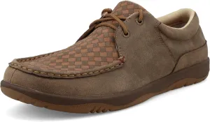Twisted X Men's Boat Shoe, Moc Toe