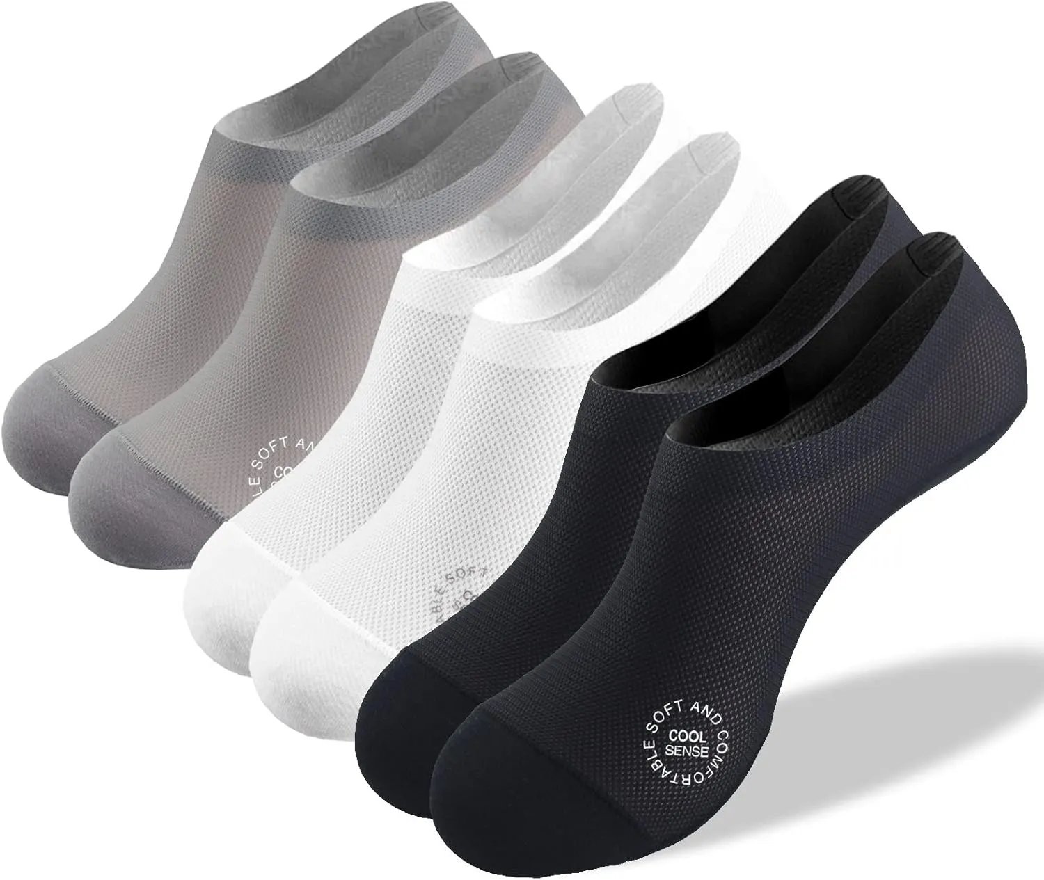Ultra Thin Liner Socks Non Slip Nylon No Show Socks Womens Lightweight Breathable 3 & 4 & 6 Pair Packs