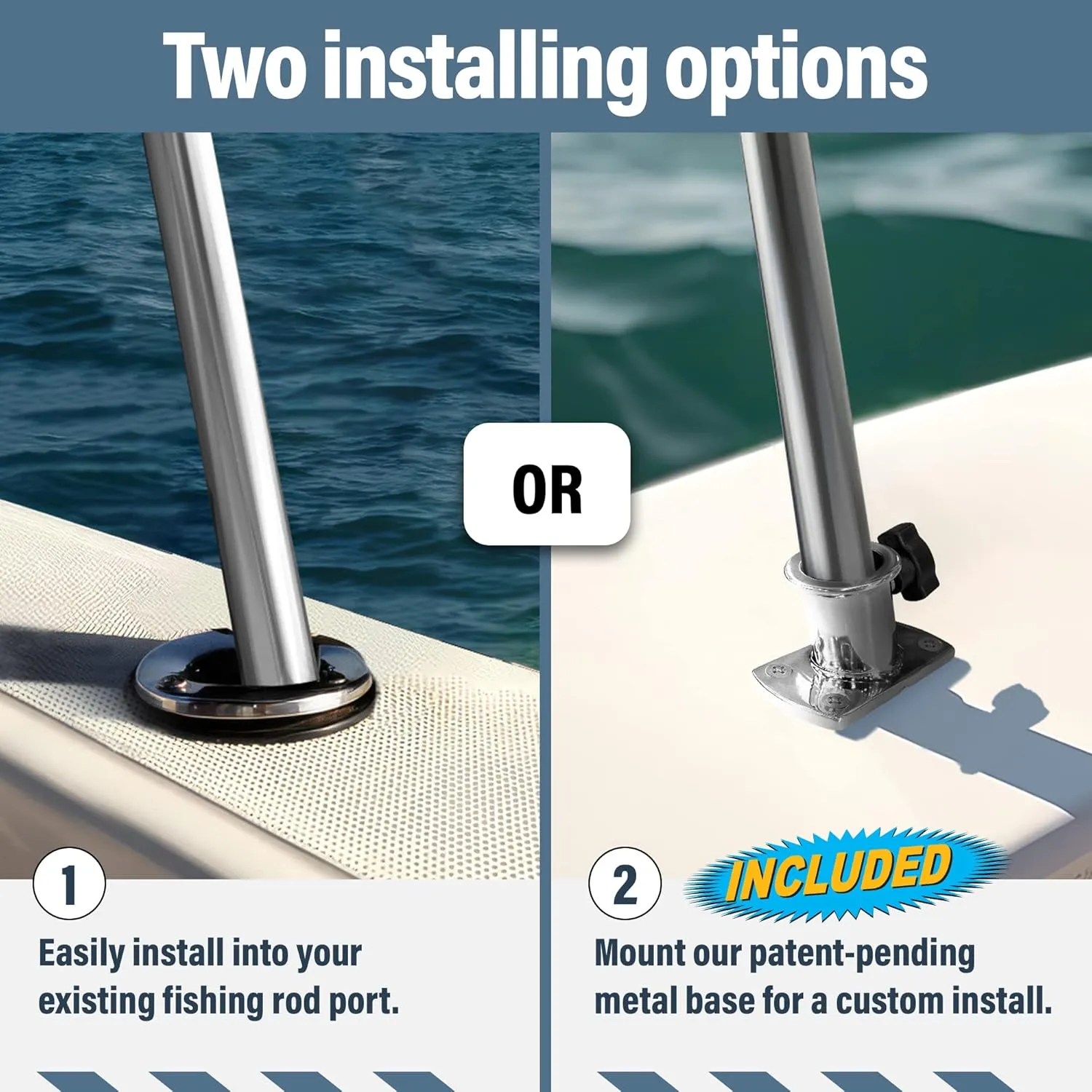 Universal T-Top Shade Extension Bimini Tops for Boats, Sun Shade Boat Canopy, Adjustable Telescopic Poles, Marine 900D Fadeproof Boat Cover, Includes Base Mounts, 90" L x 96" W, Mesh
