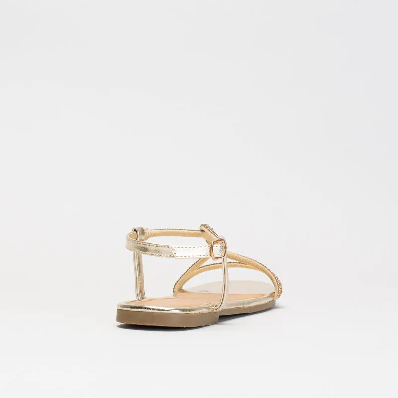 Unreal Women Diamante Square Toe Sandal _ 150702