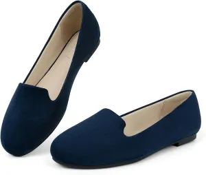 USSHOE Flats Shoes for Women Slip on Round Toe Comfortable Women's Flats Ballet Flats Shoes Loafers