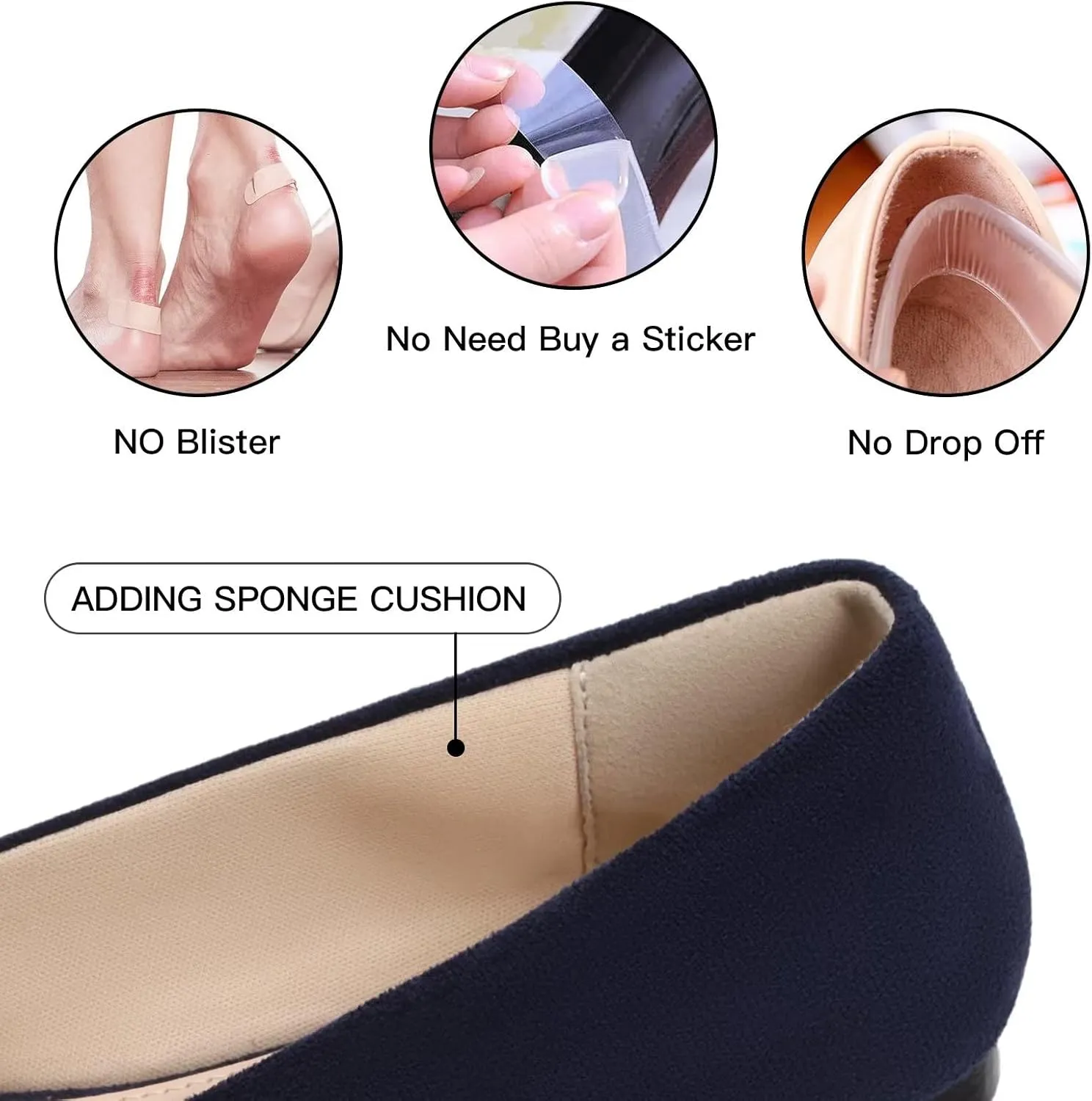 USSHOE Flats Shoes for Women Slip on Round Toe Comfortable Women's Flats Ballet Flats Shoes Loafers