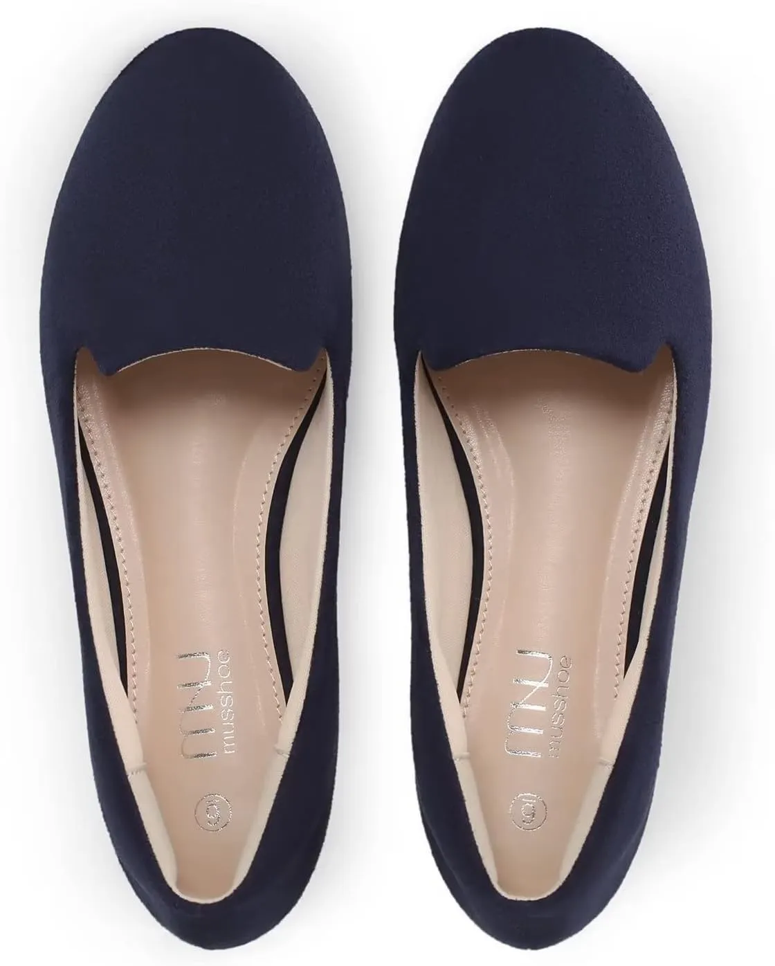 USSHOE Flats Shoes for Women Slip on Round Toe Comfortable Women's Flats Ballet Flats Shoes Loafers