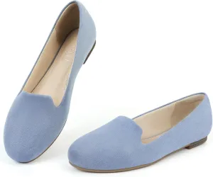 USSHOE Flats Shoes for Women Slip on Round Toe Comfortable Women's Flats Ballet Flats Shoes Loafers