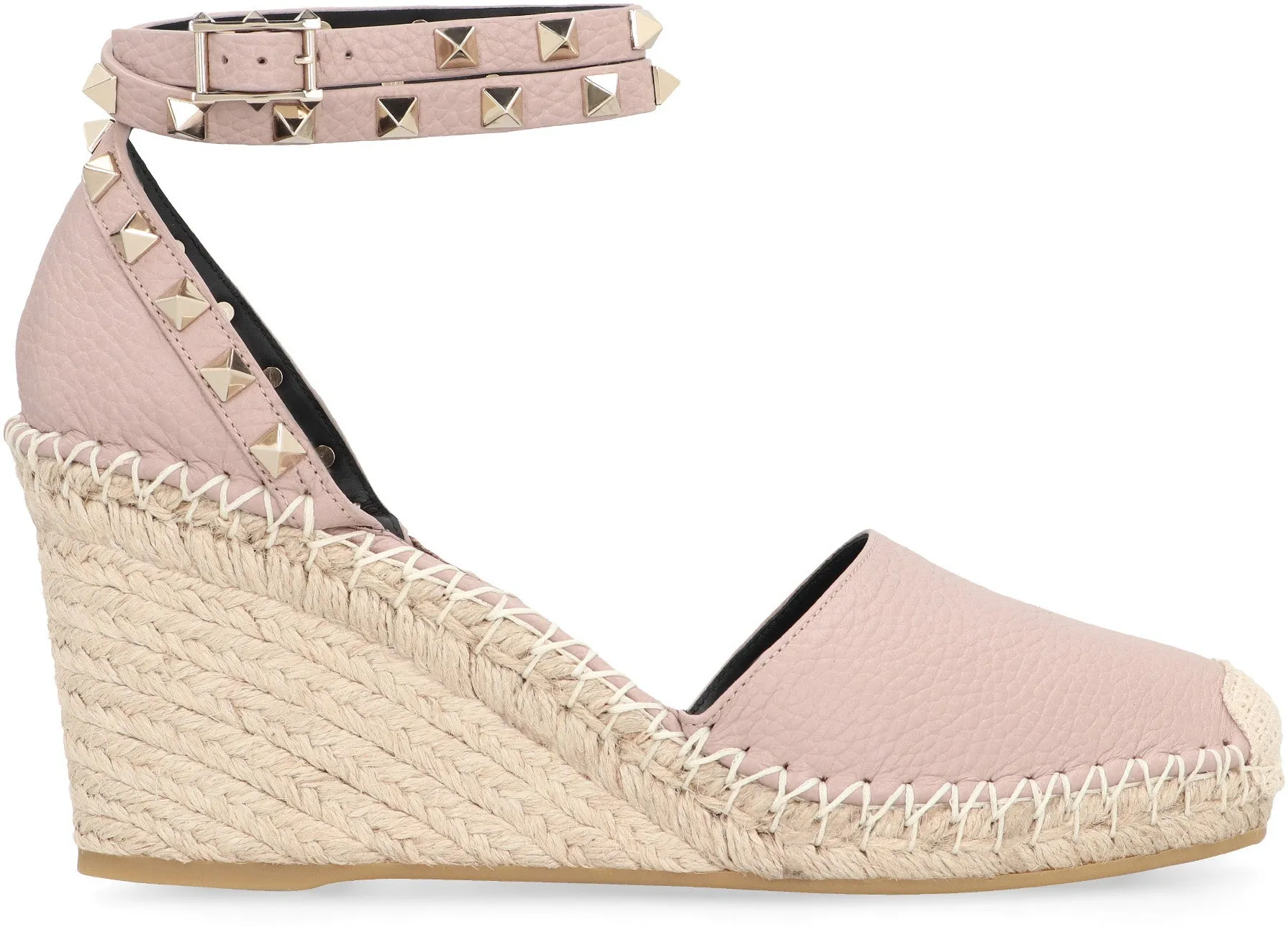 Valentino Garavani - Rockstud leather wedges