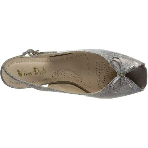 Van Dal 'Oxley' Sling Back Wedges - Metallic Print Leather