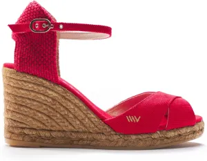VISCATA Aiguablava Canvas Wedges with Ankle Strap