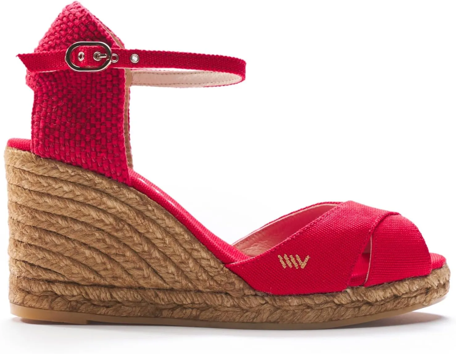 VISCATA Aiguablava Canvas Wedges with Ankle Strap
