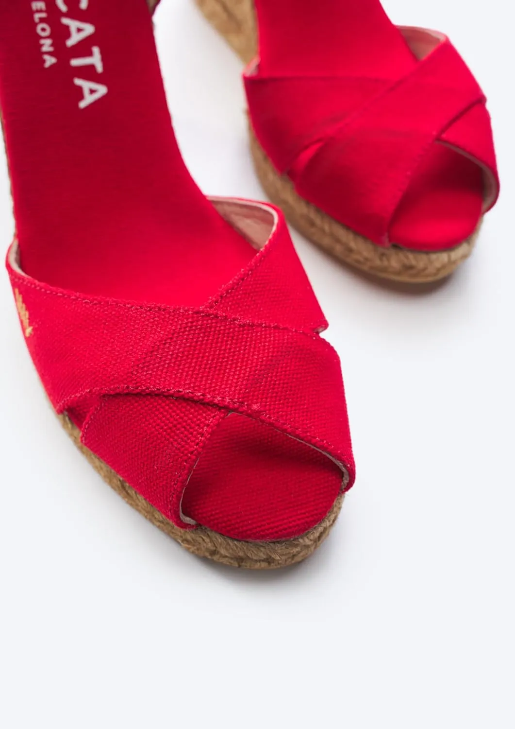 VISCATA Aiguablava Canvas Wedges with Ankle Strap