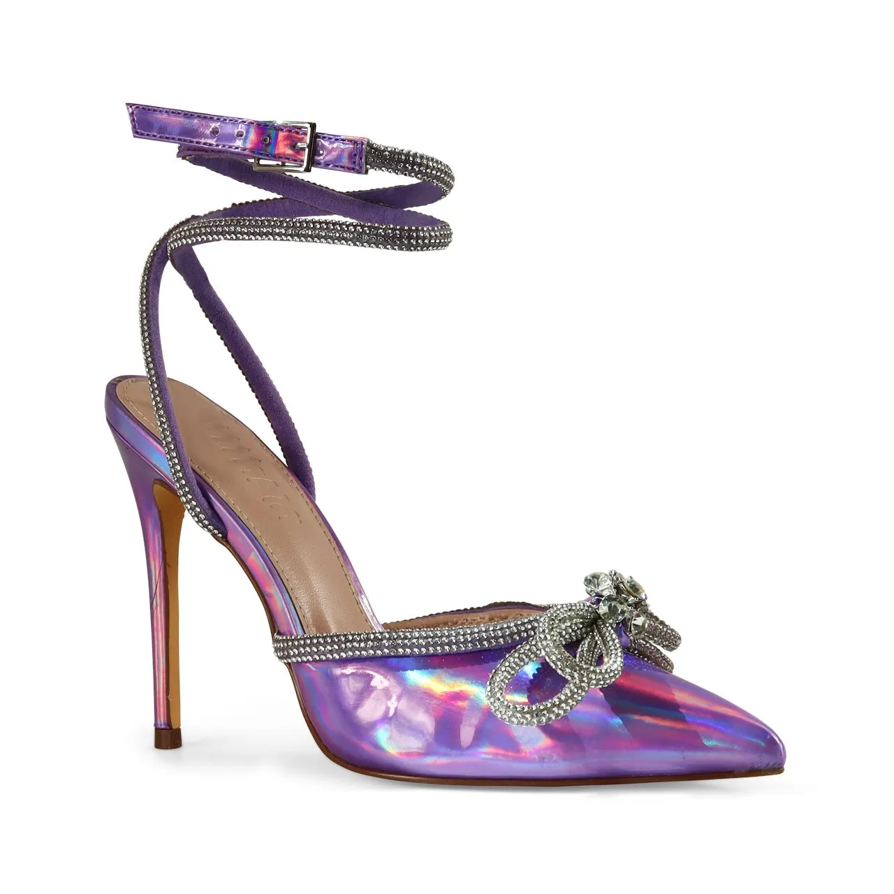 VITTO-67A RHINESTONE BOW PUMP HIGH HEEL