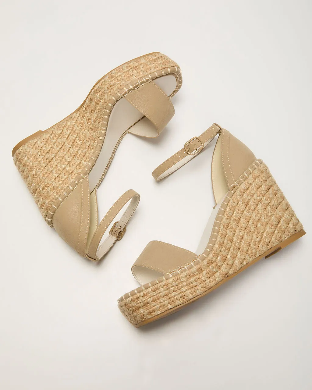 Vivvy Raffia Wedge Sandal