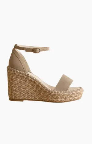 Vivvy Raffia Wedge Sandal