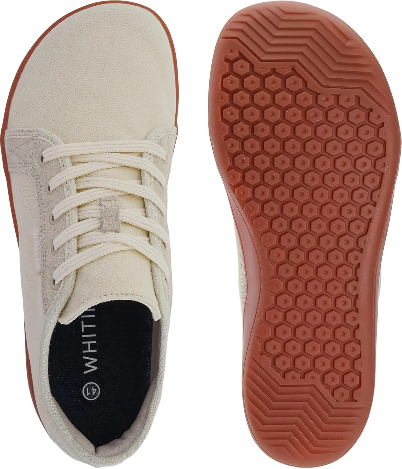 WHITIN Men's Canvas Barefoot Shoes | Wide Toe-Box | Zero-Drop Sole