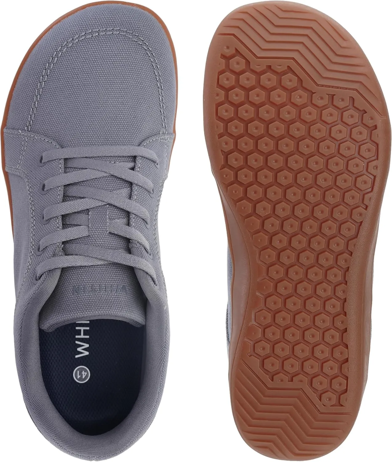 WHITIN Men's Wide Canvas Barefoot & Minimalist Shoes | Zero Drop Sole
