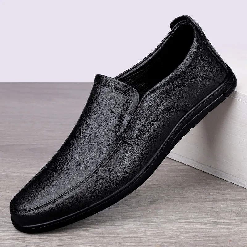 Wildking Men's Business Casual Leather Loafers 6.0