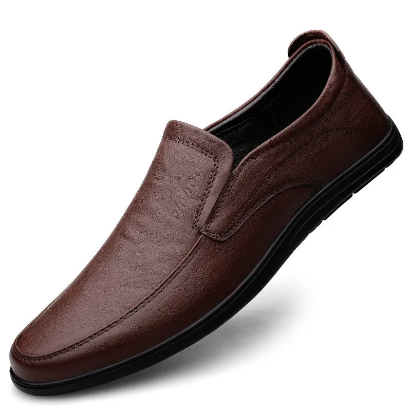 Wildking Men's Business Casual Leather Loafers 6.0