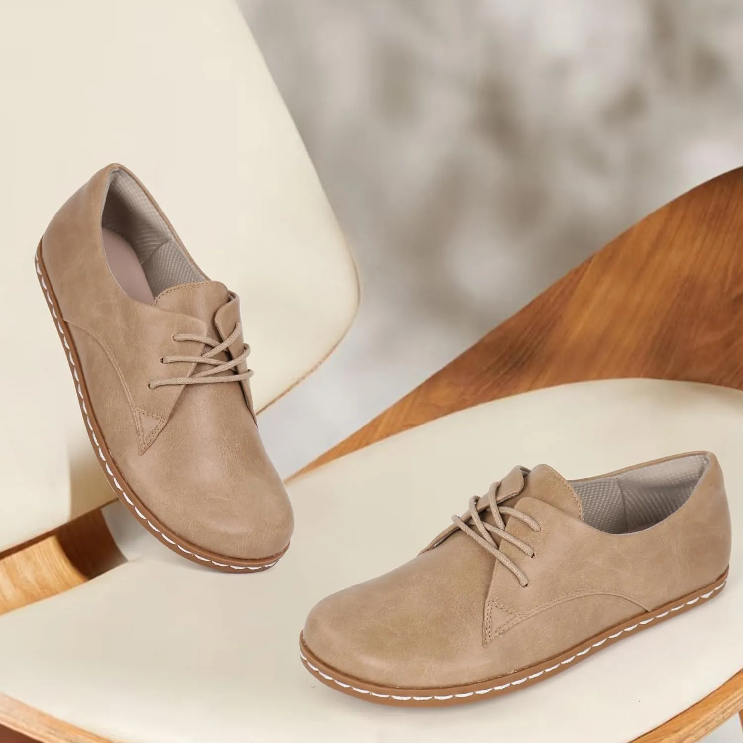 Women Barefoot Dress Shoes Wide Toe Box Shoes Oxfords Shoes