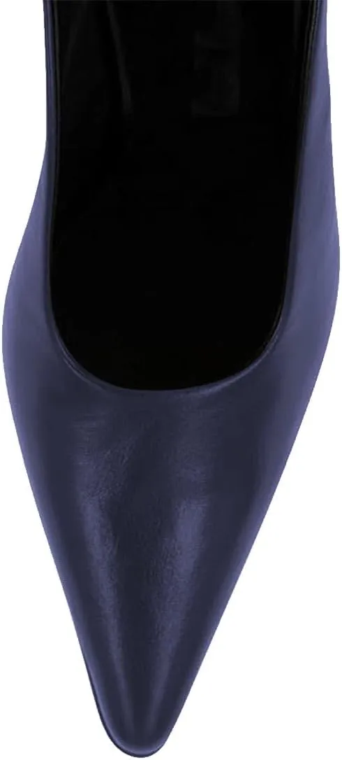 Women Chic Pointed Toe Wedge High Heel Mules Slip On Ladies Dressy Casual Summer Pump Shoes Size 4-16 US