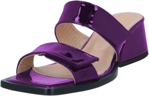 Women Classic Open Toe Block Low Heel Mules Slip On Ladies Comfy Casual Slipper Shoes Size 4-16 US