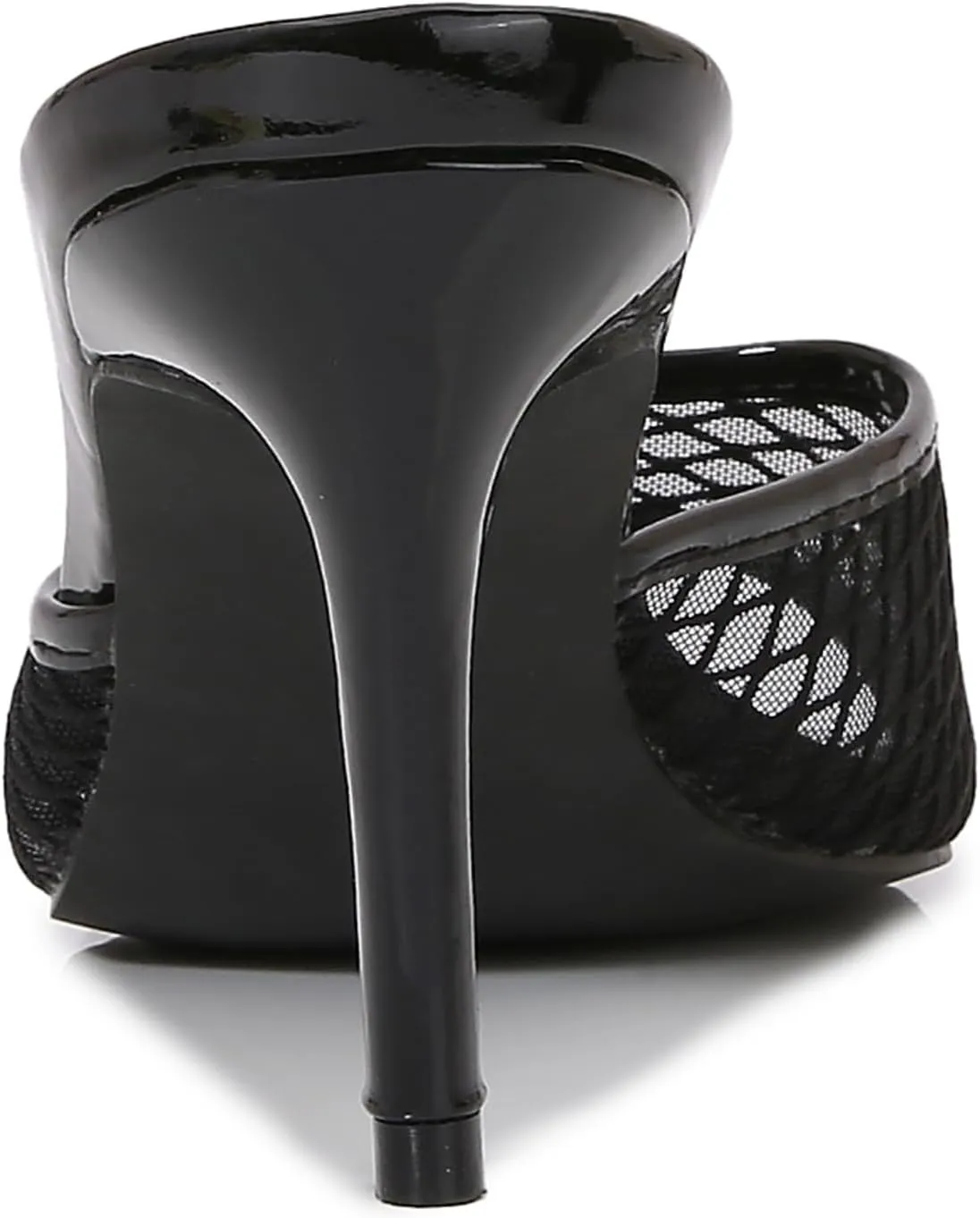 Women Clear Pointed Toe Sandals Stiletto Heels Transparent Strap High Heels Slip on Mules for Women