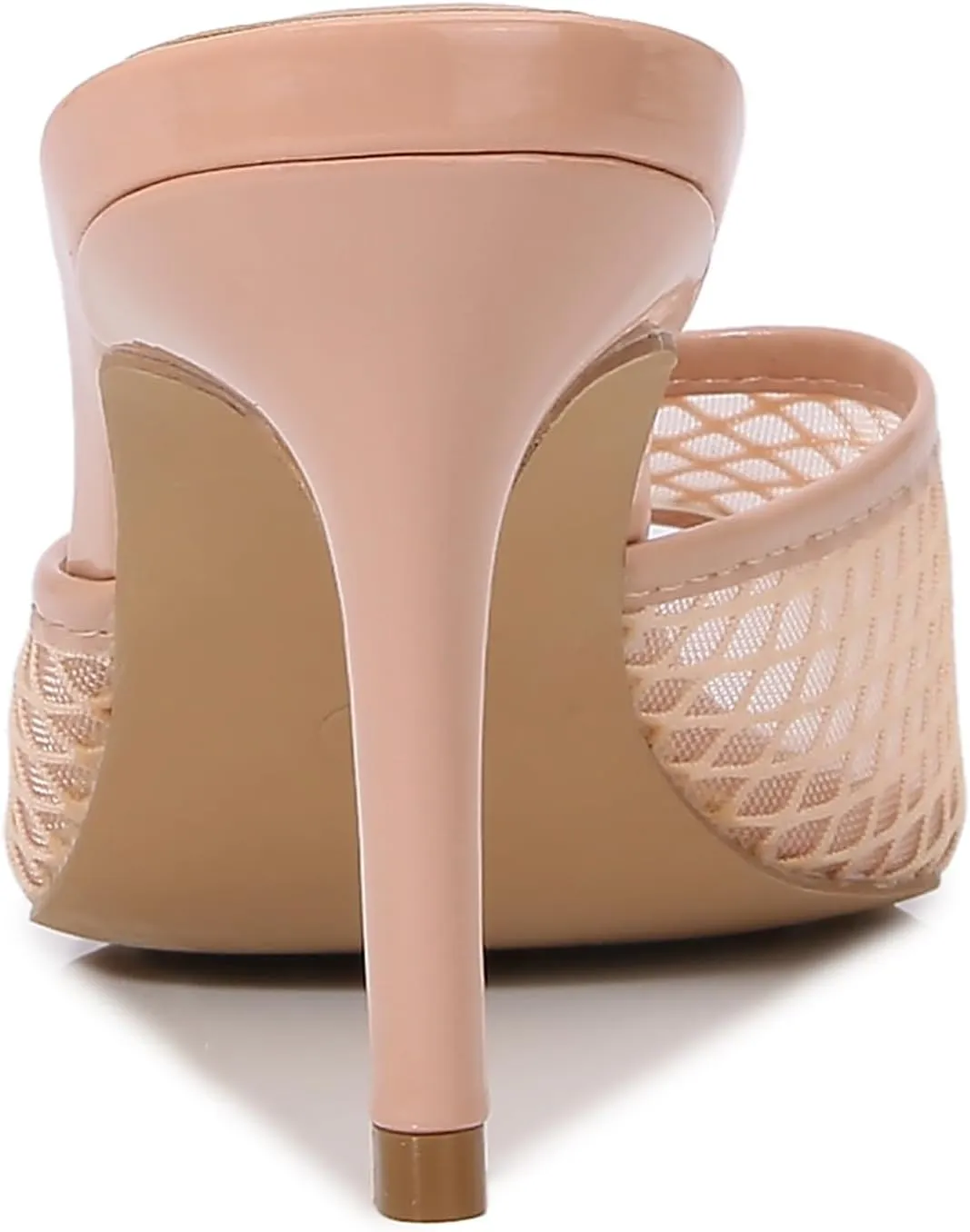 Women Clear Pointed Toe Sandals Stiletto Heels Transparent Strap High Heels Slip on Mules for Women