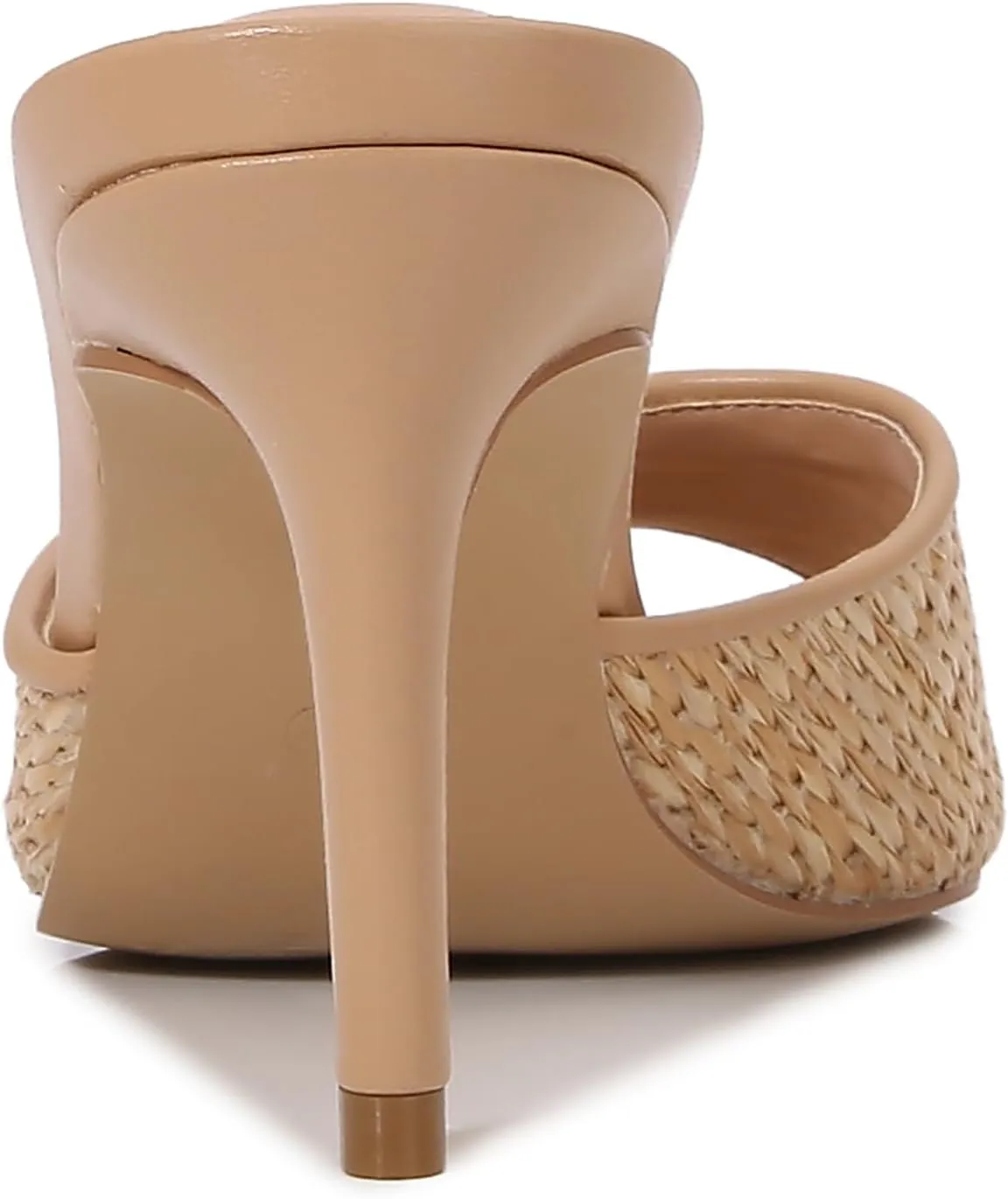 Women Clear Pointed Toe Sandals Stiletto Heels Transparent Strap High Heels Slip on Mules for Women