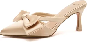 Women Heeled Mules Pointed Toe