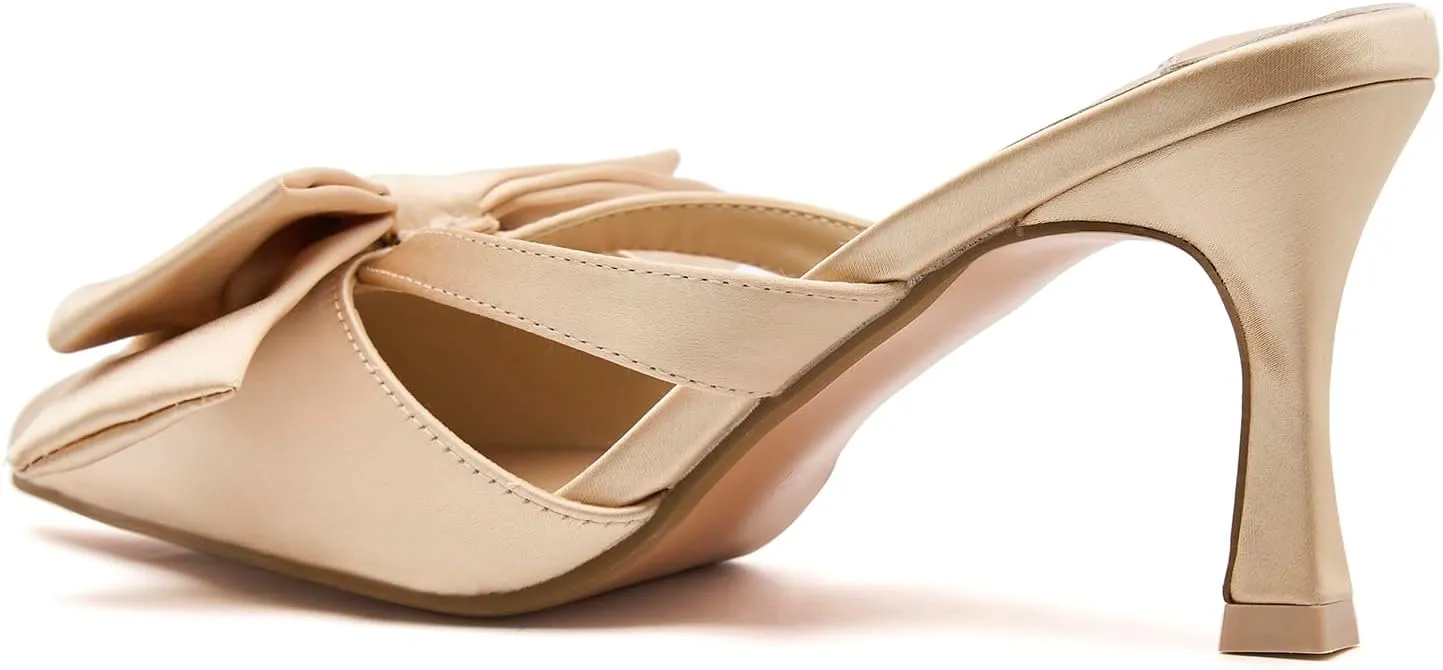Women Heeled Mules Pointed Toe
