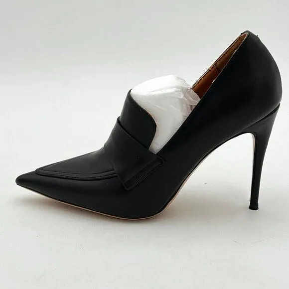 Women High Stiletto Platform Heel Pointed Toe Loafers Slip-on Pumps Work Busines