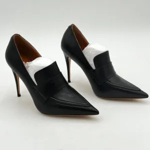 Women High Stiletto Platform Heel Pointed Toe Loafers Slip-on Pumps Work Busines