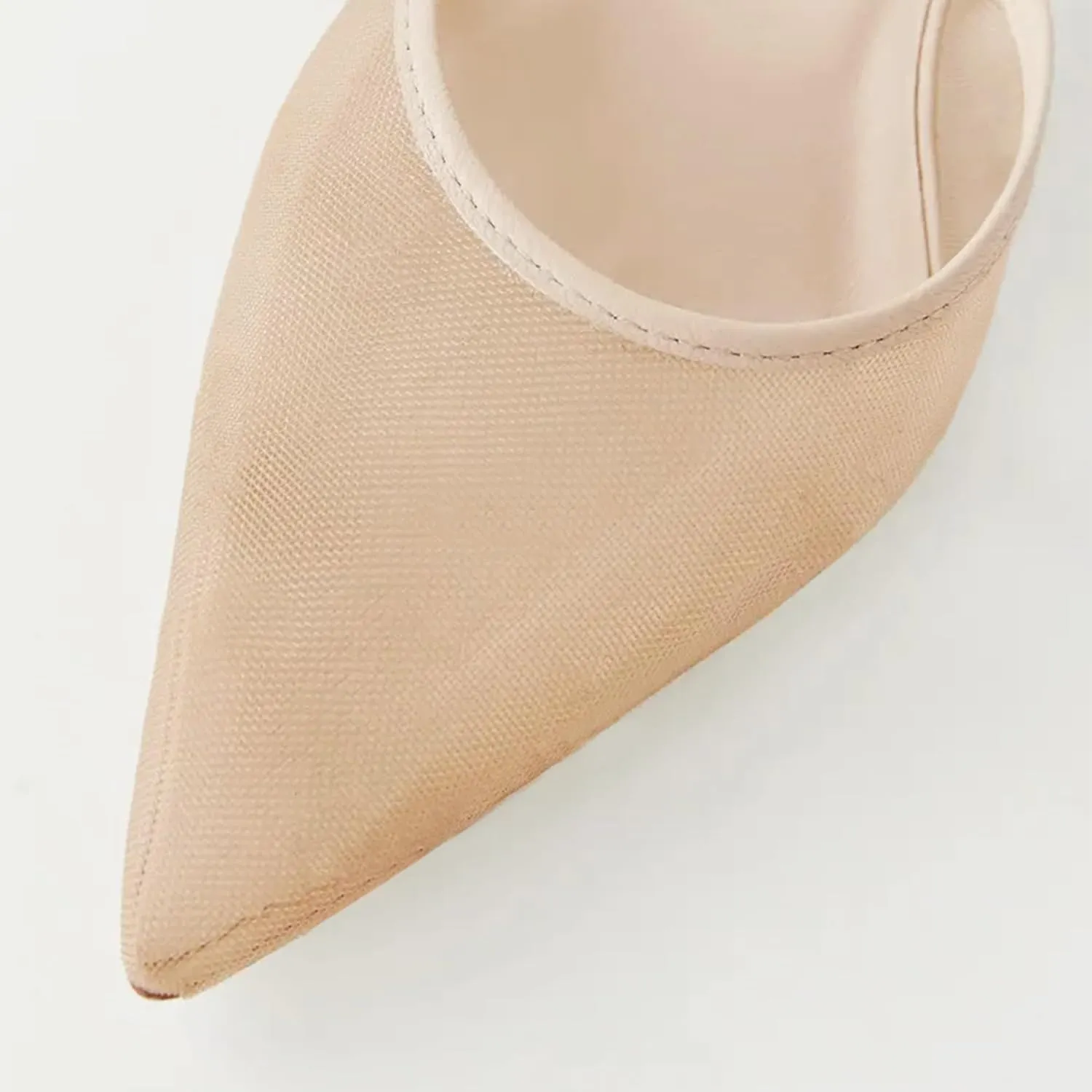 Women Kitten Heels Mules Closed Pointed Toe Slip on Backless Stiletto Slingback Heels Wedding Dress Pumps Shoes