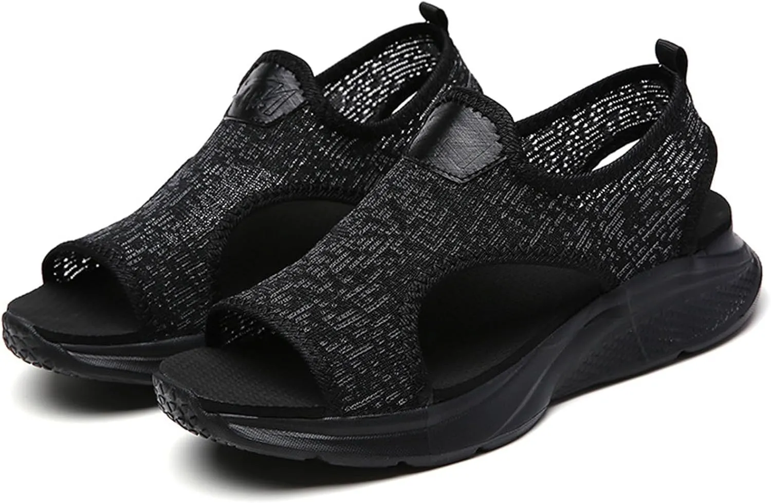 Women Orthopedic Wedges Slingback Sport Sandals Summer Mesh Breathable Fish Mouth Slip-ons Lightw Arch Support Open Toe Platform Sandals