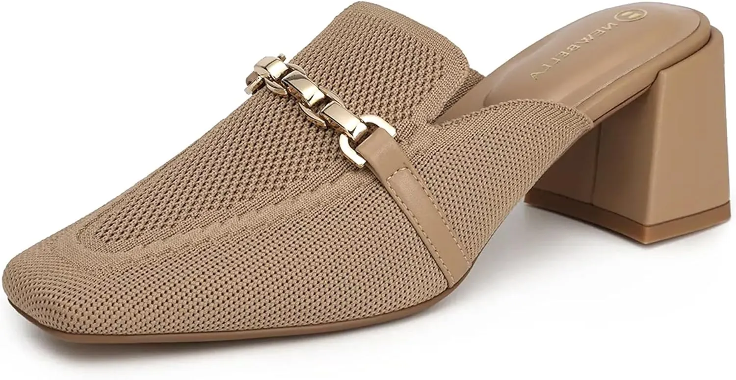 Women's Commute Square Toe Heeled Mules
