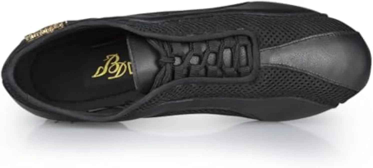 Women's Latin Dance Shoes Teachiing Salsa Tango Jazz Ballroom Dancing for Woman Leather and Mesh #AM-1, Black, 4.5-11