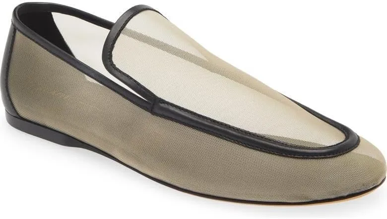 Womens Loafers Comfortable Dressy Mesh Shoes Sheepskin Women Flats Black Slip On Shoes Women Casual Round Toe Flats for Women Comfortable Dress Shoes for Women