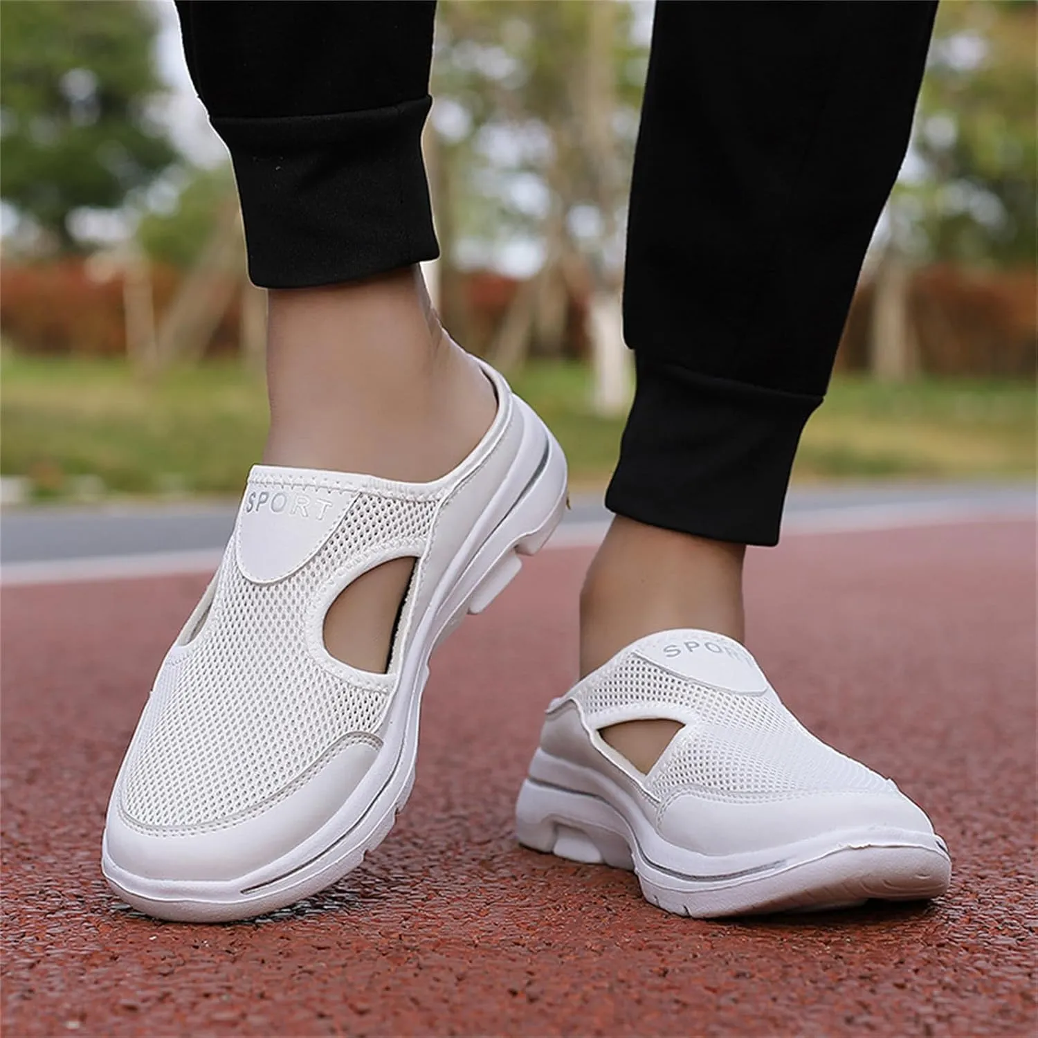 Women's Mules & Clogs Orthopedic Slip On Shoes for Women Men Lightweight Open Back Shoes Comfort Walking Shoes Breathable Slippers Closed Toe Slides