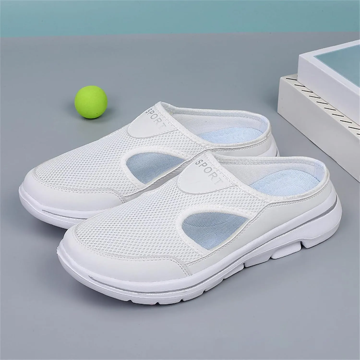 Women's Mules & Clogs Orthopedic Slip On Shoes for Women Men Lightweight Open Back Shoes Comfort Walking Shoes Breathable Slippers Closed Toe Slides