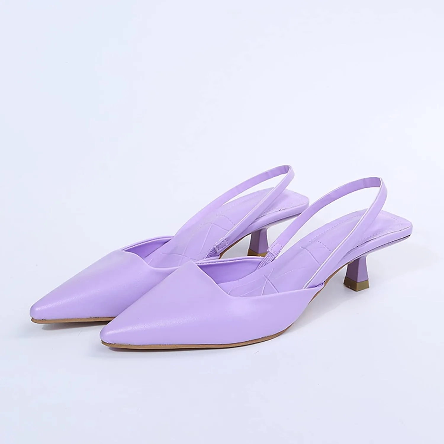 Women's Pumps Slingback Pointed Toe Heels Bride Dresses Wedding Shoes Closed Toe Low Heel Elegant Comfortable Sexy Wedding Party Dress Pump Shoes