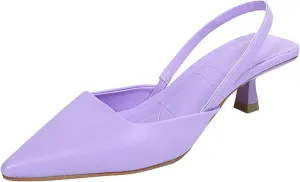 Women's Pumps Slingback Pointed Toe Heels Bride Dresses Wedding Shoes Closed Toe Low Heel Elegant Comfortable Sexy Wedding Party Dress Pump Shoes