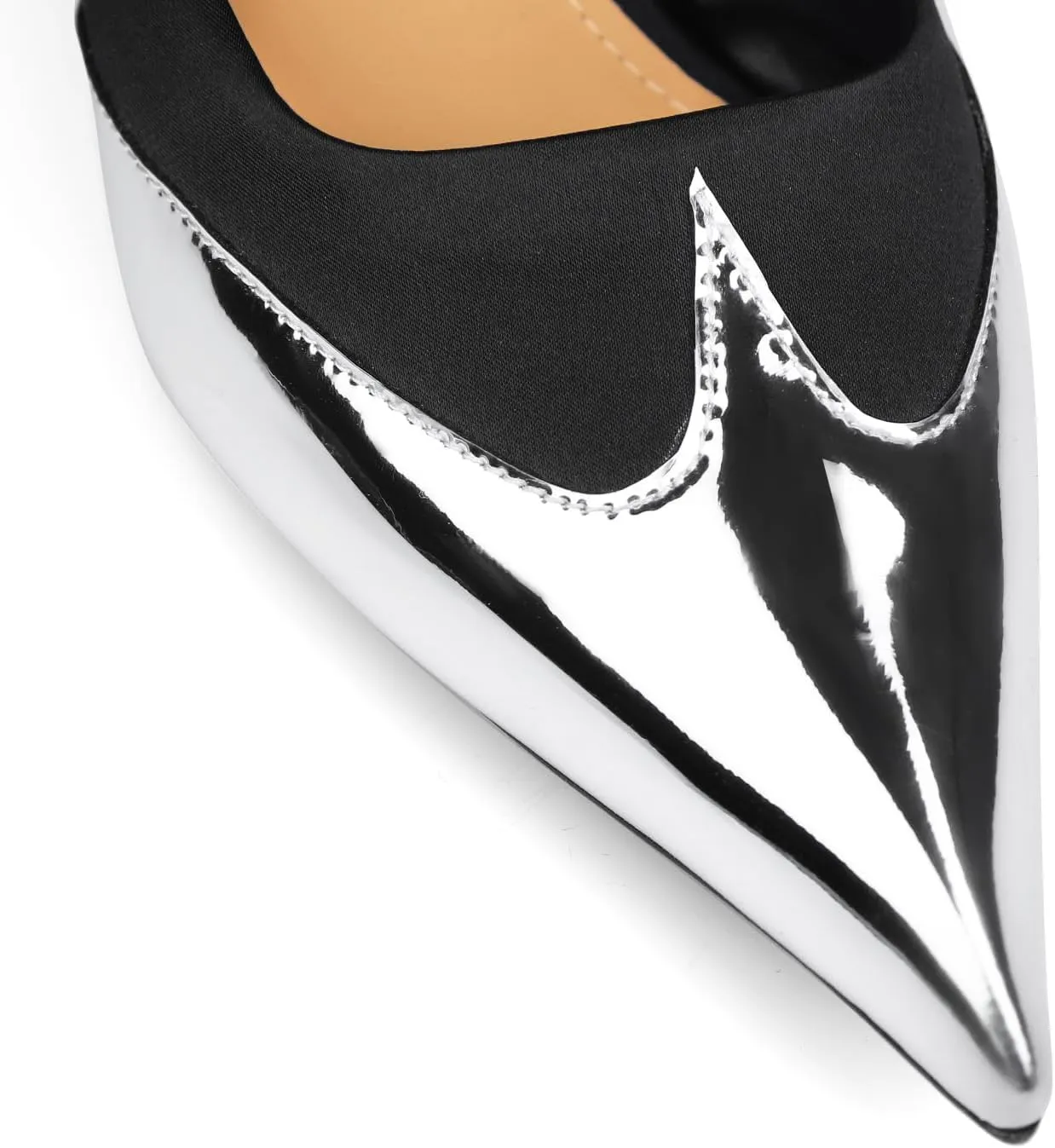 Womens Slingback Kitten Heels Pointed Closed Toe Heeled Mules Slip On Backless Wedding Dress Pumps Shoes